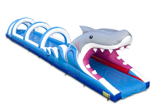 Espectacular tobogán hinchable de vientre de tiburón de 18 metros de largo para niños. Compre toboganes hinchables ahora en línea en JB Hinchables España