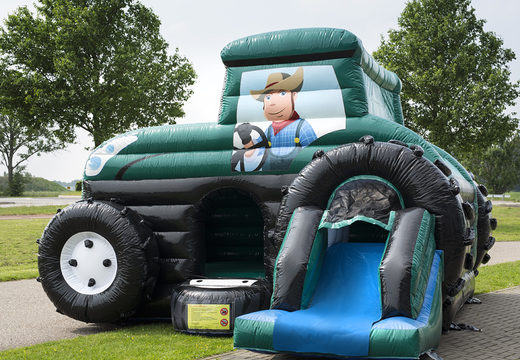 Compre el castillo hinchable para niños Maxi multifun green tractor enJB Hinchables España. Ordene castillos hinchables en línea en JB Hinchables España