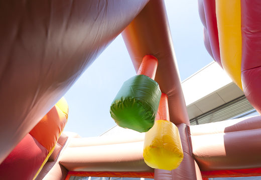 Castillo inflable mediano con tobogán para niños con temática de granja. Ordene el castillo inflables en línea en JB Hinchables España