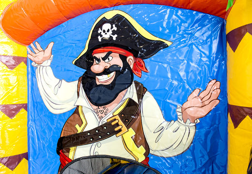 Compra el castillo hinchable Jumpy Happy Pirate con tobogán para niños. Ordene castillos hinchables en línea en JB Hinchables España