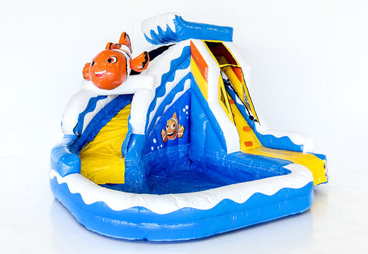 Ordene el castillo hinchable Splashy Clownfish con piscina en JB Hinchables España. Compre castillos hinchables en línea en JB Hinchables España