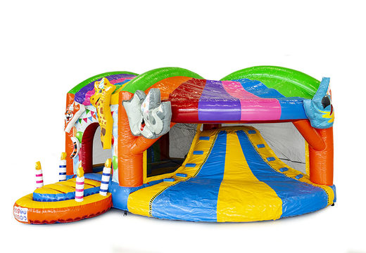 Compre castillo inflable de interior multijugador con tobogán en fiesta temática para niños. Ordene castillos inflables en línea en JB Hinchables España