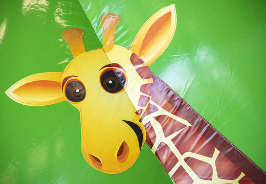 Compre um escorregador inflável com tema de girafa espetacular com estampas divertidas e objetos 3D para crianças. Ordene escorregadores infláveis ​​agora online em JB Hinchables España