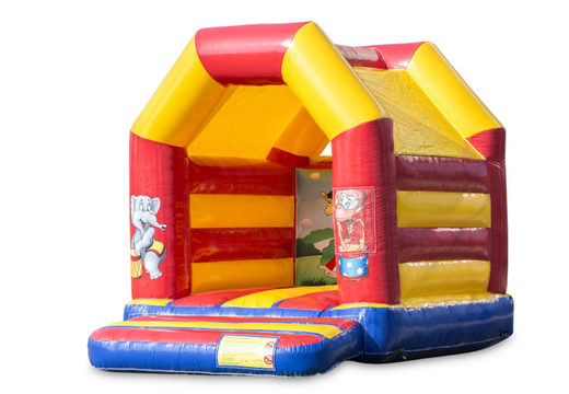 Compra un castillo hinchable mediano en tema circo para niños. Compra castillos hinchable en línea en JB Hinchables España