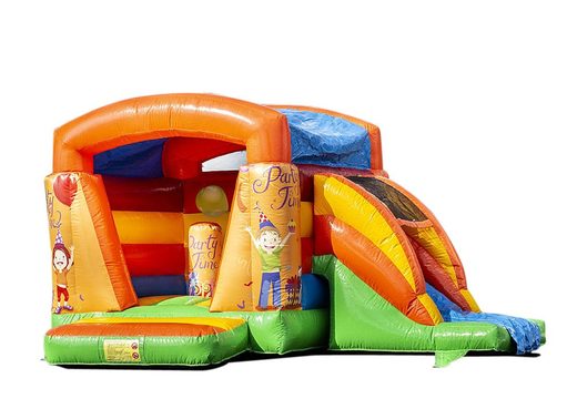 Compra un pequeño multifun castillo inflable de interior  con tema de fiesta para niños. Ordena inflables en línea en JB Hinchables España