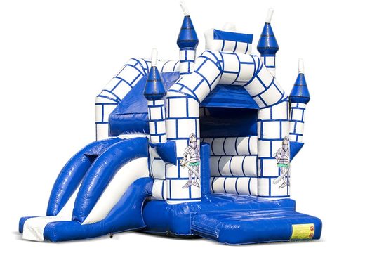 Compra un mediano castillo hinchable de interior multifuncional con tema castillo para niños. Ordena castillos hinchables en línea en JB Hinchables España
