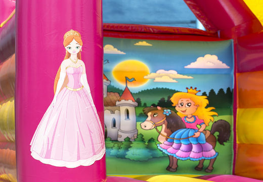 Ordena un mediano de castillo inflable interior con temática de princesa. Ordena castillos inflables en línea en JB Hinchables España