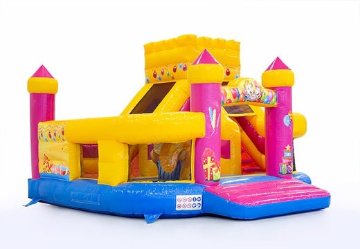 Ordene un castillo hinchable multifuncional para fiestas Funcity para niños. Compre castillos hinchables en línea en JB Hinchables España