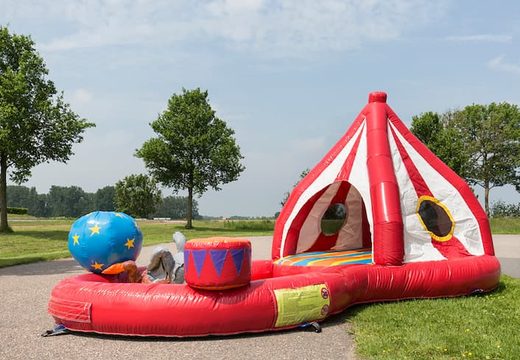Castillo hinchable Playzone Circus con bolas de plástico y objetos 3D para niños. Compre castillos hinchables en línea en JB Hinchables España