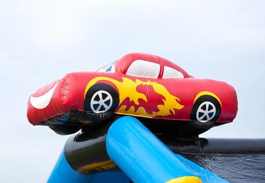 Compre castillo inflable estándar para automóviles con un objeto 3D en la parte superior para niños. Ordene castillo inflable en línea en JB Hinchables España