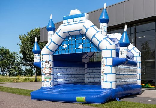 Gran castillo hinchable con techo en tema castillo para niños. Compra castillos hinchables en línea en JB Hinchables España