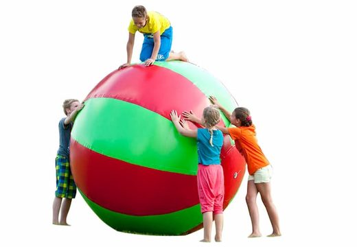 Ordene súper balones multiusos de 1,5 y 2 metros verde-rojo para grandes y pequeños. Comprar artículos hinchables online en JB Hinchables España