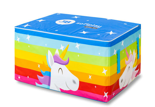 Caja para almacenar softplay en el tema de unicornio en venta en JB