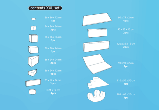 Ordena el contenido del set Softplay XXL en tema de Caramelos de JB Inflatables en Meppel