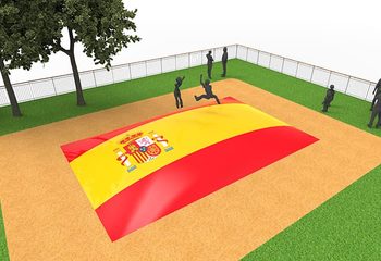Inflatable springberg in Spaanse vlag kopen voor kinderen. Bestel opblaasbare airmountain nu online bij JB Inflatables Nederland