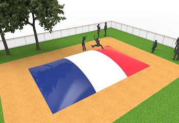 Inflatable springberg in Franse vlag thema kopen voor kinderen. Bestel opblaasbare airmountain nu online bij JB Inflatables Nederland