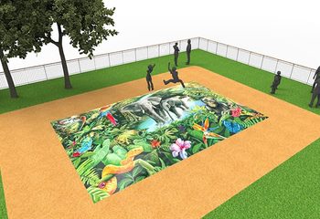 Inflatable springberg in jungle thema kopen voor kinderen. Bestel opblaasbare airmountain nu online bij JB Inflatables Nederland