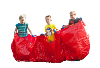 Rode funzakken voor zowel oud als jong kopen. Haal uw opblaasbare zeskamp artikelen nu online bij JB Inflatables Nederland