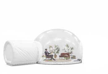 Opblaasbare dome doorzichtig 5m met dichte cabine te koop bij JB inflatables