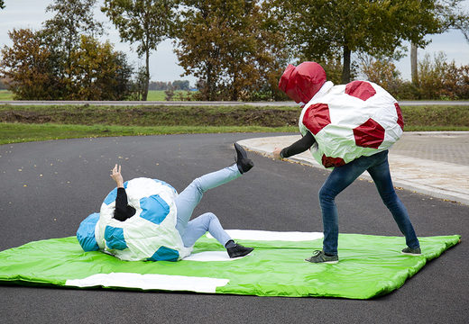 Ordene trajes de fútbol de sumo inflables para niños. Compre castillos hinchables ahora en línea en JB Hinchables España
