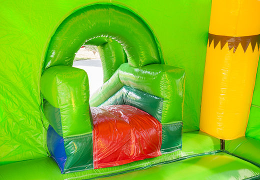 Compra un castillo inflable de interior multifun super hinchable con tobogán en forma de cocodrilo para niños. Ordene castillos inflables en línea en JB Hinchables España