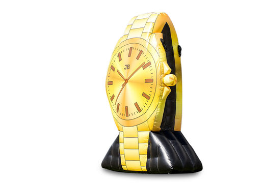 Ordene un reloj de oro inflable de 4 metros de altura. Compre castillos hinchables ahora en línea en JB Hinchables España