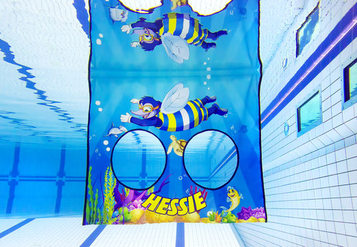 Comprar vela de buceo con divertidas animaciones acuáticas en la lona para niños. Ordene atracciones acuáticas inflables ahora en línea en JB Hinchables España