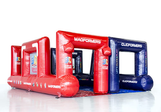 Compre un tablero de fútbol Magformers rojo azul personalizado para varios eventos. Ordene ahora un embarque de fútbol en línea en JB Promotions España