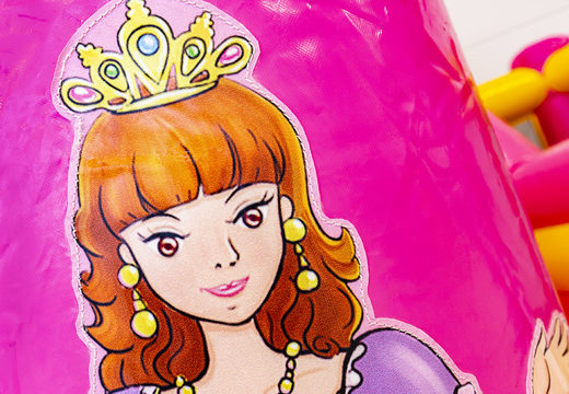 Obtenga una caja de diapositivas inflable con tema de princesa para niños en línea ahora. Solicite castillos hinchables en JB Hinchables España