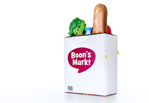 Compre una réplica de productos promocionales de la bolsa de compras Markt de Boon's personalizada en línea. Obtenga sus promocionales hinchables en línea en JB Hinchables España
