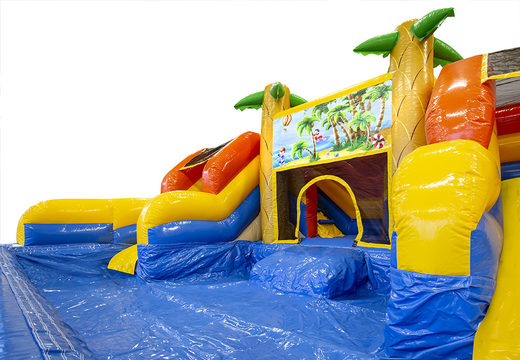 Castillo hinchable con piscina inflable con toboganes para niños a la venta en JB Hinchables España. Ordene castillos hinchables en línea en JB Hinchables España