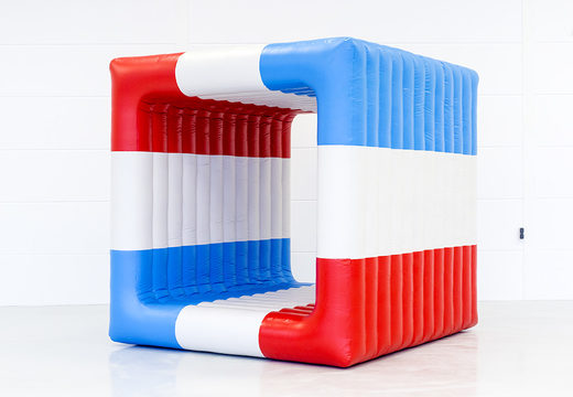 Compre el cubo flip it rojo-blanco-azul para grandes y pequeños. Ordene artículos inflables en línea en JB Hinchables España