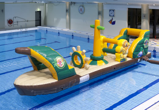 Espectacular barco hinchable con temática safari para pequeños y mayores. Compra online juegos de piscina hinchables ahora en JB Hinchables España