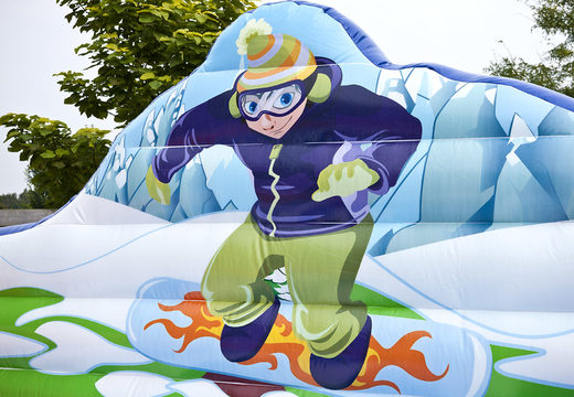 Ordene una alfombra de rodeo inflable con un tema snowboard. Compre una colchoneta de rodeo inflable ahora en línea en JB Hinchables España
