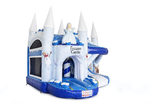 Comprar castillo hinchable mediano Frozen Castle con tobogán para niños. Ordene castillos hinchables en línea en JB Hinchables España