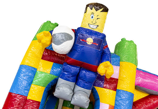 Compre castillo hinchable de lego mediano con tobogán para niños. Ordene castillos hinchables en línea en JB Hinchables España