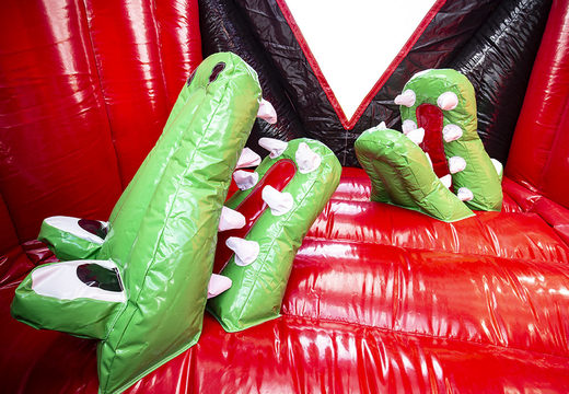 Compre una alligator mega pista de americana negro rojo inflable grande de 40 metros de largo. Ordene pistas de americanas inflables en línea ahora en JB Promotions España