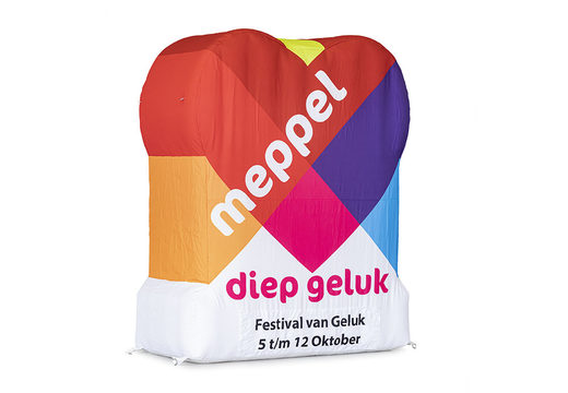 Compre la ampliación del logo de Meppel deep happiness. Ordene ahora articulos publicitarios en línea en JB Hinchables España
