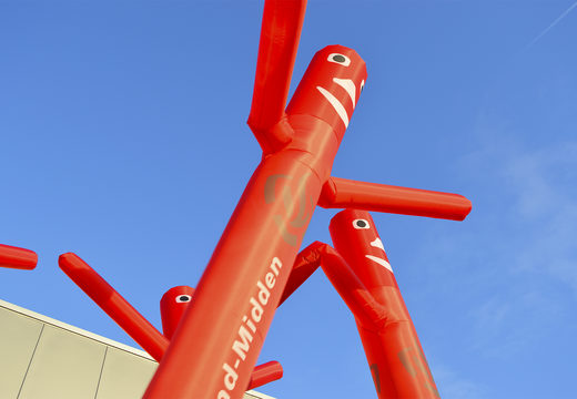 Compre de color rojo de la brigada de bomberos Gelderland middle Skytube hecha a medida en JB Hinchables España. Solicite ahora un diseño gratuito para una bailarina de aire hinchable con su propia identidad corporativa