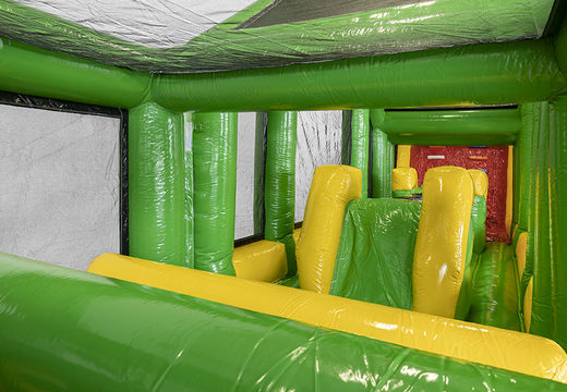 Pista americana inflable de cocodrilo de 19 metros con objetos 3D adecuados para niños. Compre pistas americanas inflables en línea ahora en JB Hinchables España