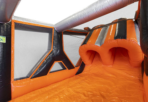 Compre una pista de obstáculos modular inflable Tunnelslide de 40 piezas para niños. Ordene carreras de obstáculos inflables en línea ahora en JB Hinchables España