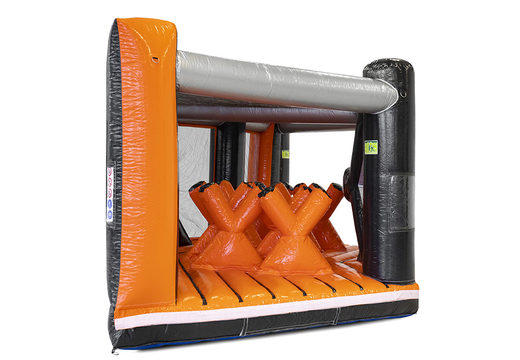 Pedido una carrera de obstáculos X-Corner inflable modular gigante de 40 piezas para niños. Compre carreras de obstáculos inflables en línea ahora en JB Hinchables España