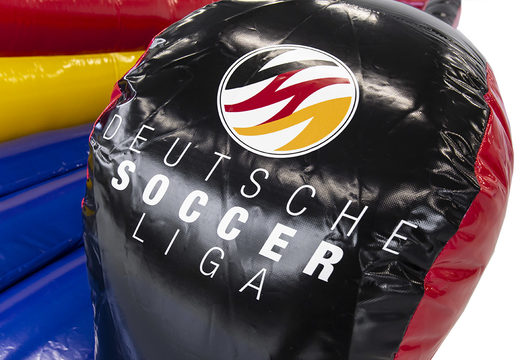 Compre el bungeerun hinchable Deutsche Soccer liga para jóvenes y mayores. Ordene el bungee run inflable ahora en línea en JB Promotions España
