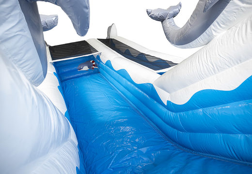 Compra un espectacular tobogán inflable con temática de delfines con divertidos estampados y objetos en 3D para niños. Ordene toboganes inflables ahora en línea en JB Hinchables España