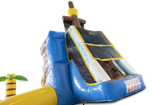 Castillo hinchable pirata Minipark con piscina y tobogán de agua para niños. Compre castillos hinchables hinchables en línea en JB Hinchables España