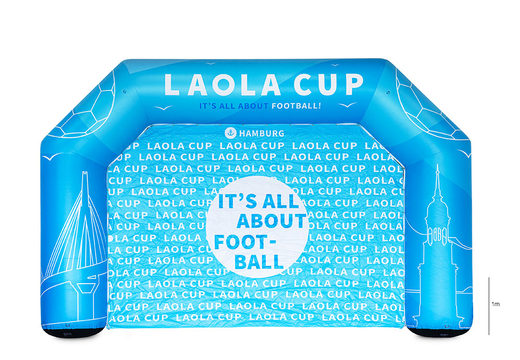 Compre un arco de meta publicitario inflable Laola Cup personalizado en línea en JB Hinchables España. Ordene arcos de meta publicitarios personalizados en línea