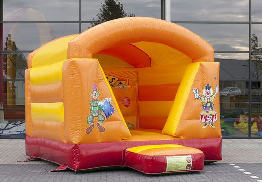 Pequeño castillo hinchable con techo a la venta con tema de circo para niños . Compra castillos hinchables ahora en línea en JB Hinchables España