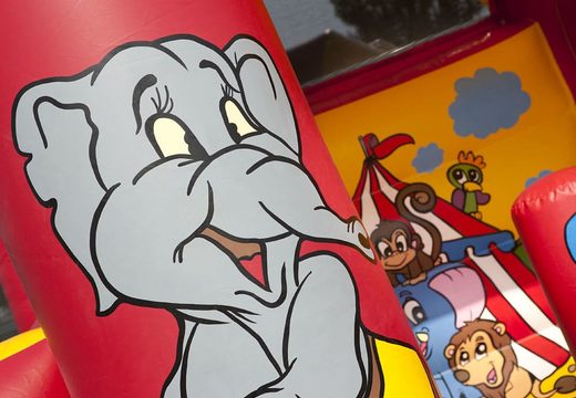 Mediano castillo inflable de interior multiplay a la venta en tema de circo para niños. Ordena inflables en línea en JB Inflatables