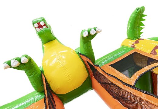 Pequeño castillo hinchable multiplay con temática de dinosaurios con tobogán a la venta. Compre castillos hinchables con tobogán para niños en línea en JB Hinchables España