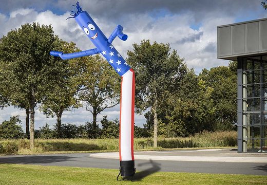Solicite la bandera americana inflable Skydancer de 6 m en JB Hinchables España. Compre skytubes estándar en línea en JB Hinchables España